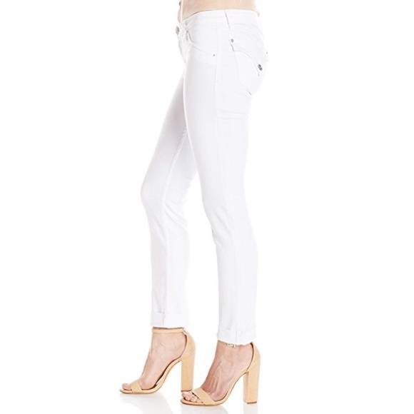 NEW • Hudson • Bacara Crop Straight Cuffed Ankle Jeans 26 White - Picture 3 of 6